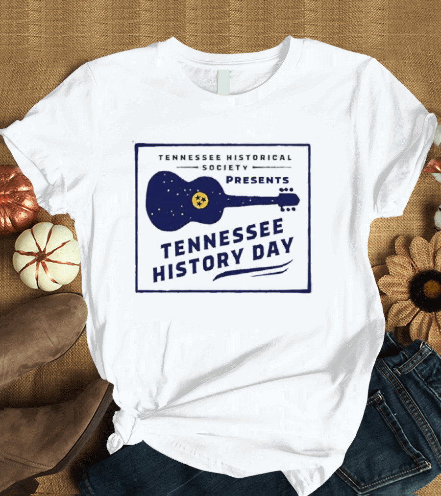 Tennessee Historical Society Presents Tennessee History Day Guitar T-Shirt