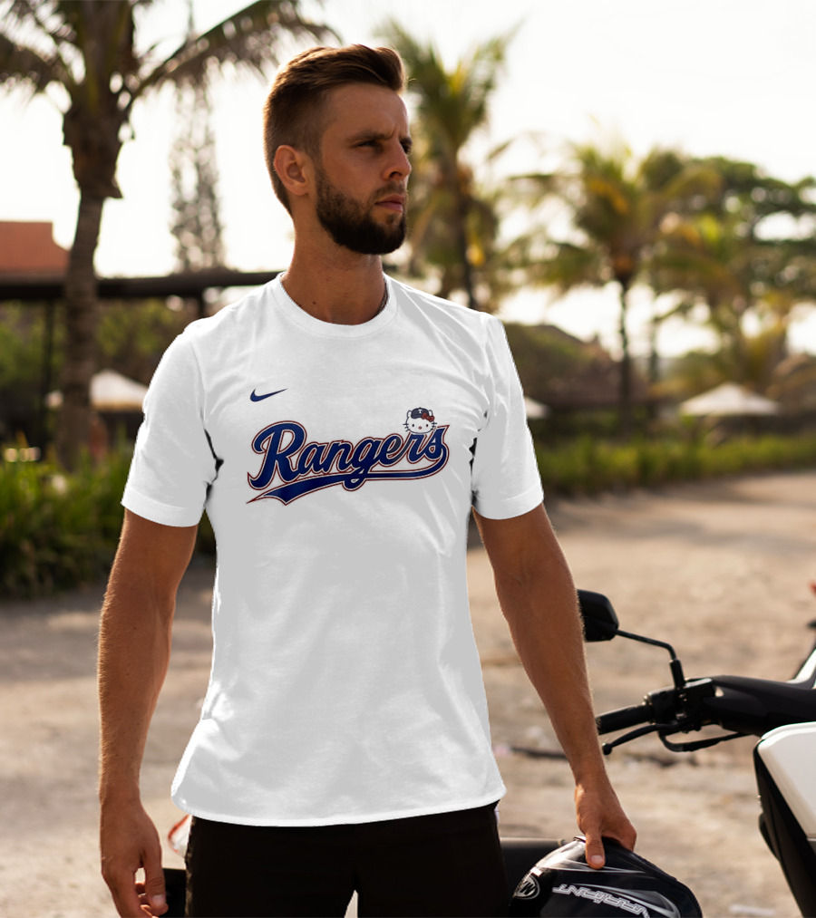 Texas Rangers Hello Kitty Collaboration Nike Rangers T-Shirt