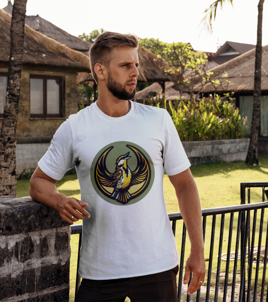 Western Meadowlark Rebel Alliance Icon Star Wars Symbol Bird Motif T-Shirt