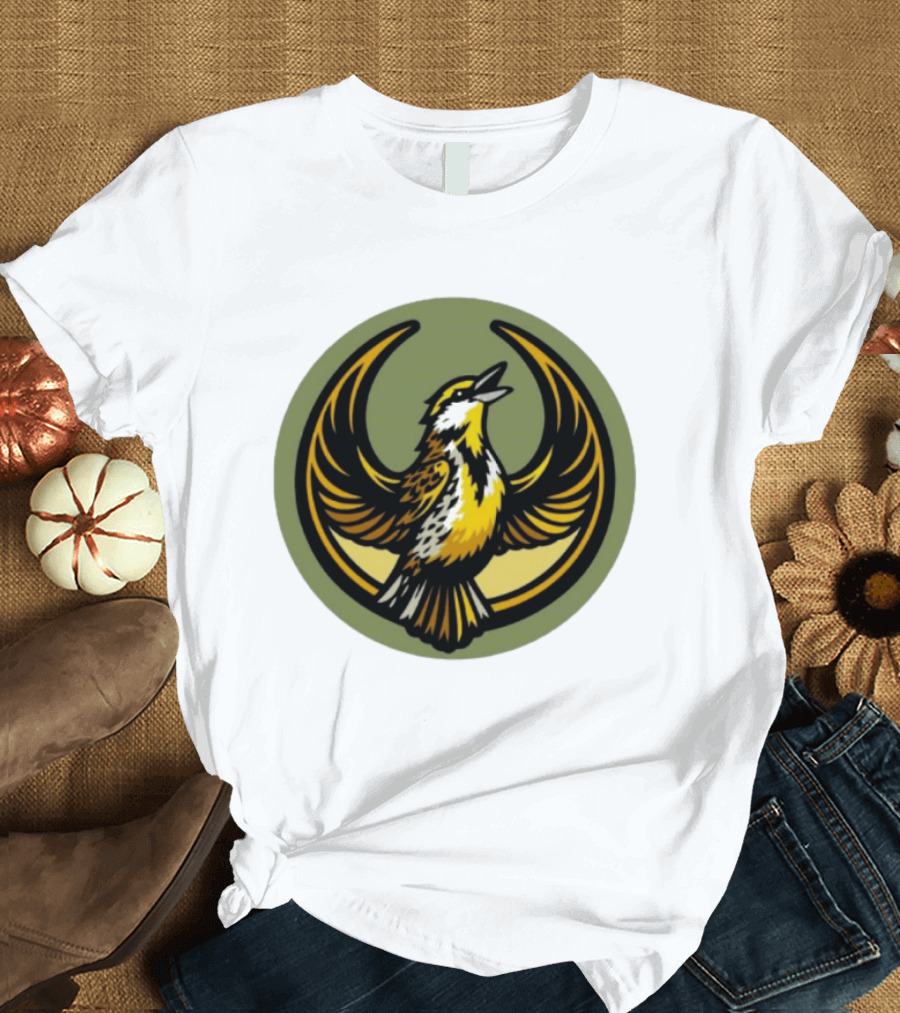 Western Meadowlark Rebel Alliance Icon Star Wars Symbol Bird Motif T-Shirt