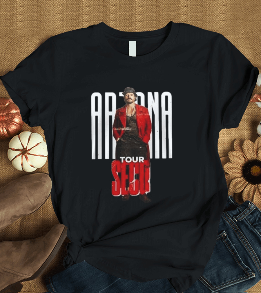 Arjona SECO Tour 2026 Red Jacket Black Hat T-Shirt