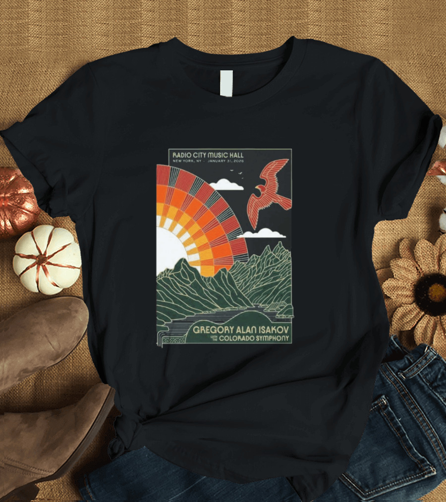 Gregory Alan Isakov With Colorado Symphony Radio City Music Hall January 31 2026 T-Shirt