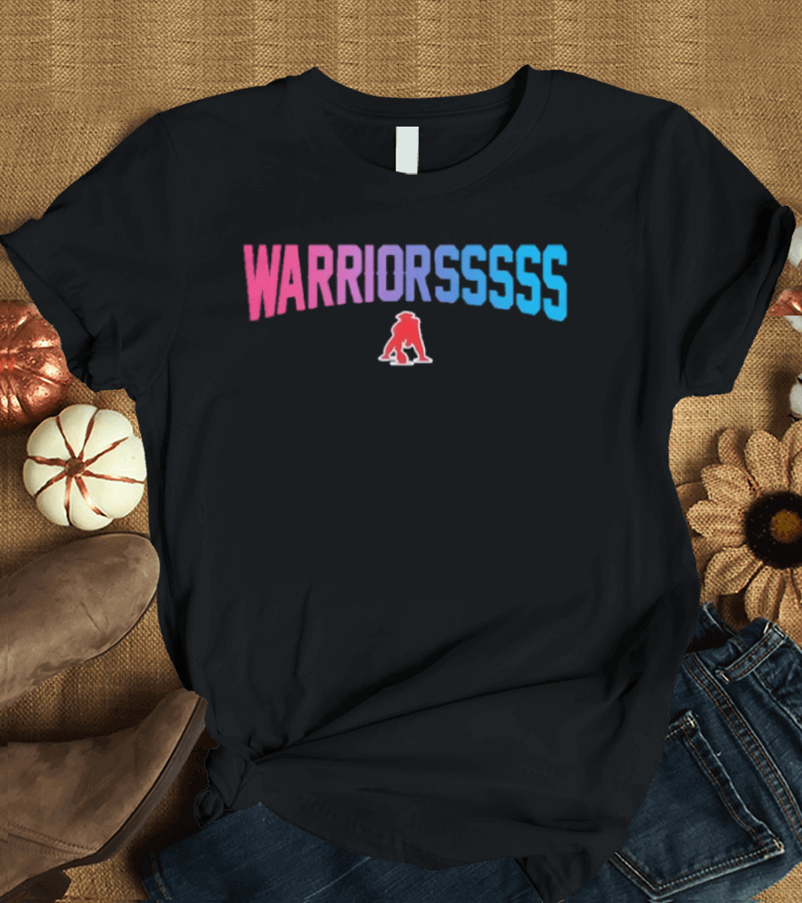 Warriorsssss New England Patriots Bold Rainbow Gradient T-Shirt