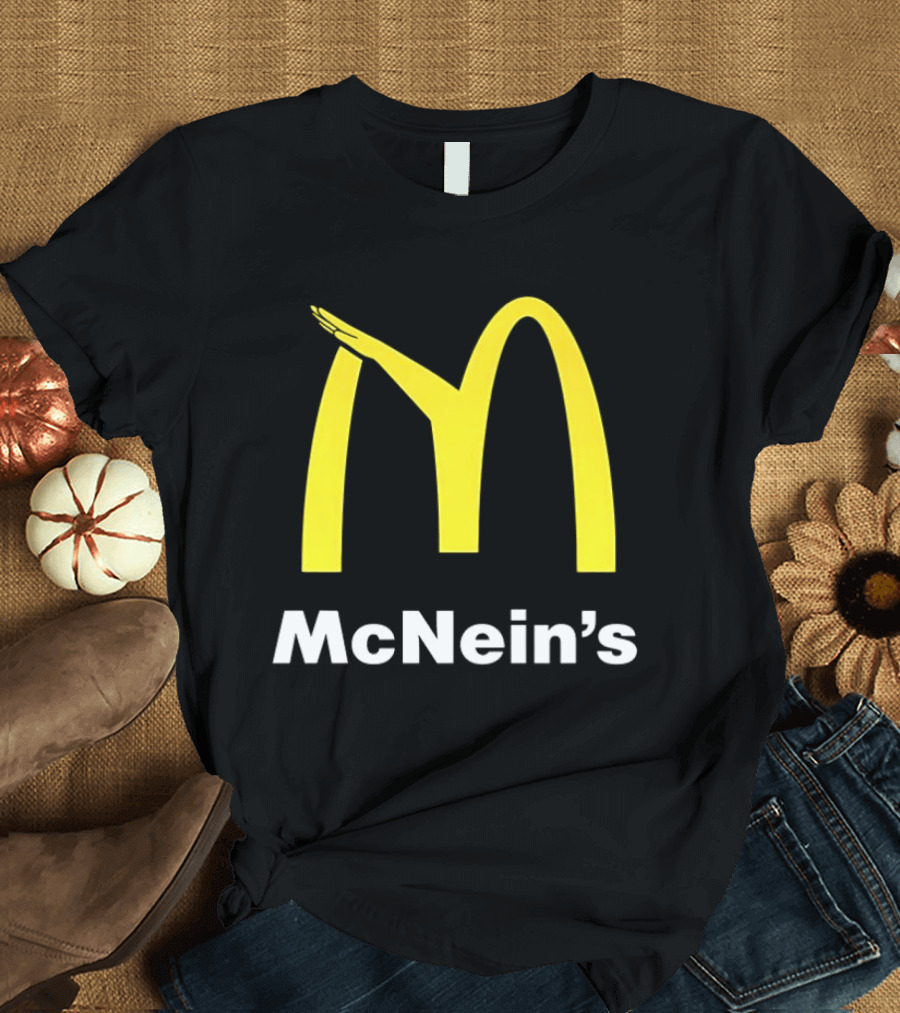 McNein's Parody Fast Food Golden Arches Collaboration T-Shirt