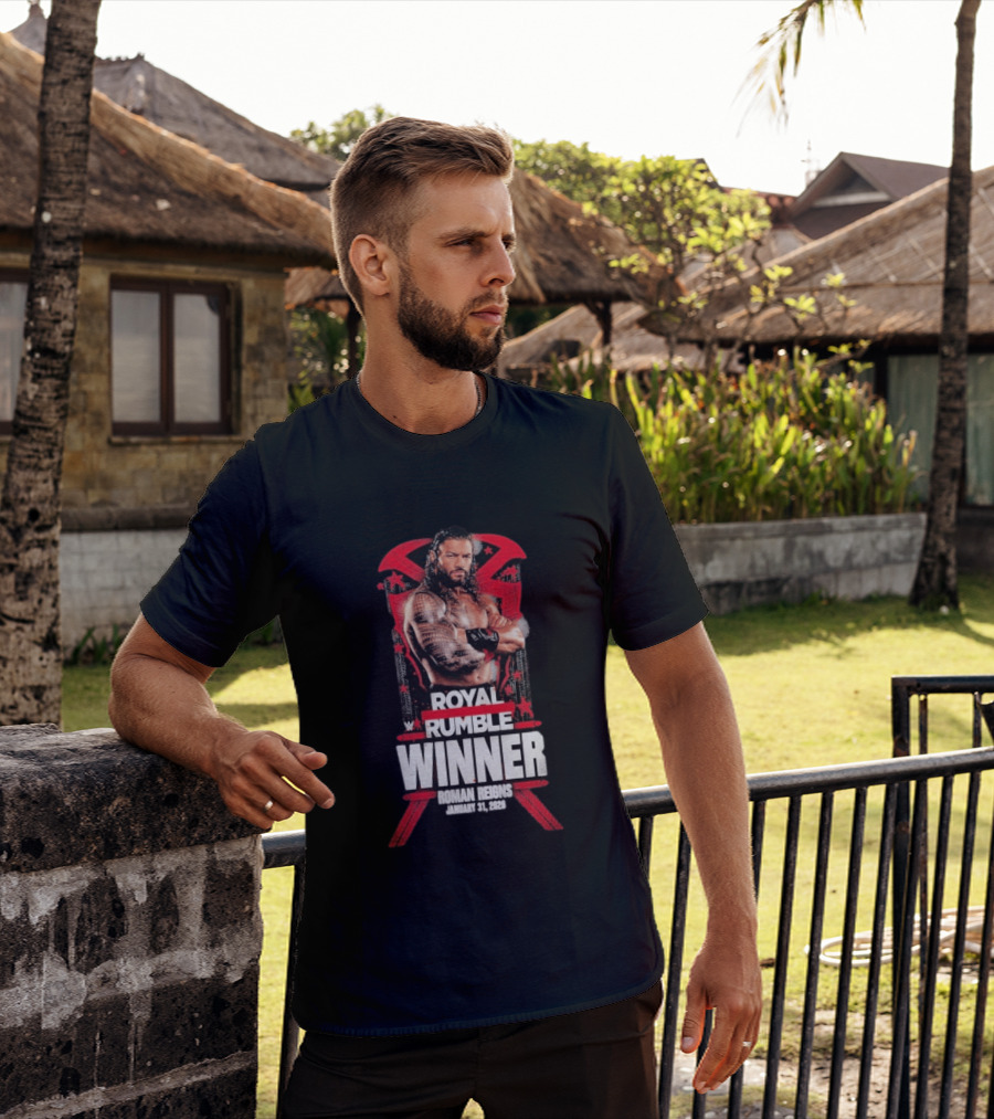 Roman Reigns Royal Rumble Winner January 31 2026 WWE T-Shirt