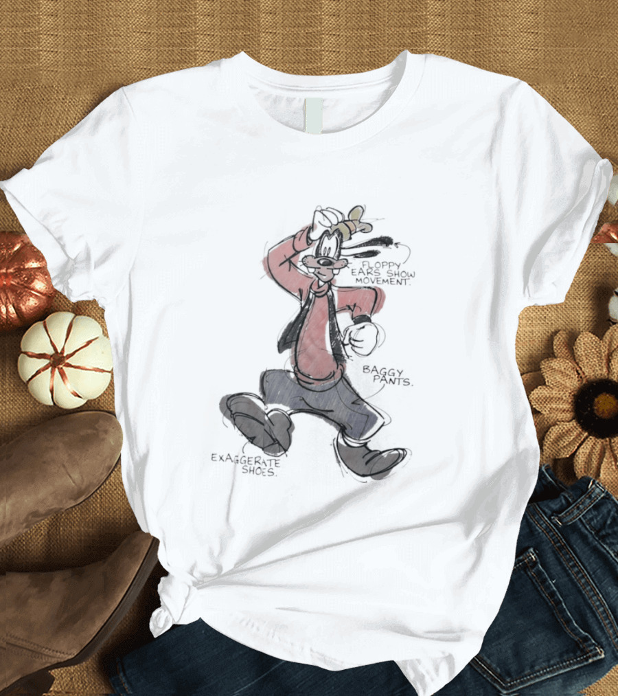 Goofy Floppy Ears Movement Baggy Pants Exaggerated Shoes T-Shirt