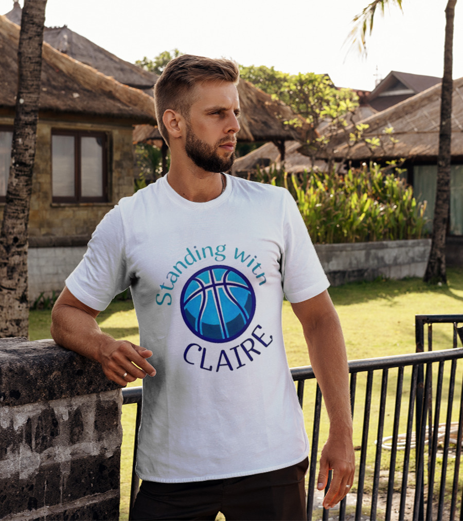 Standing With Claire Basketball Support T-Shirt