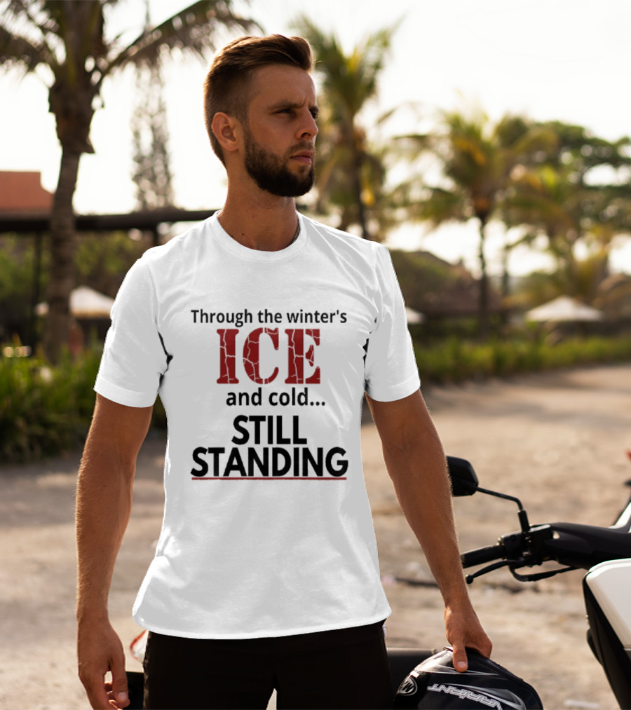 Through The Winter's ICE And Cold Still Standing Streets Of Minneapolis T-Shirt