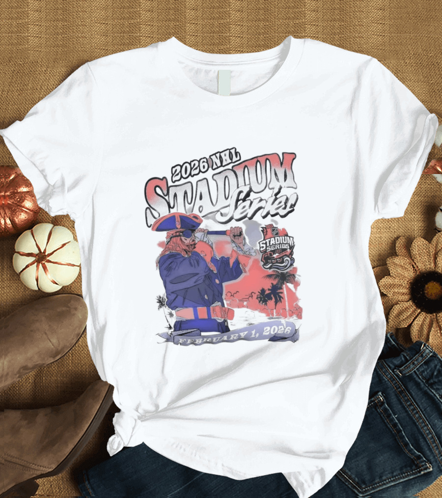 Tampa Bay Buccaneers Stadium Series 2026 Feb 1 Pirate Captain T-Shirt
