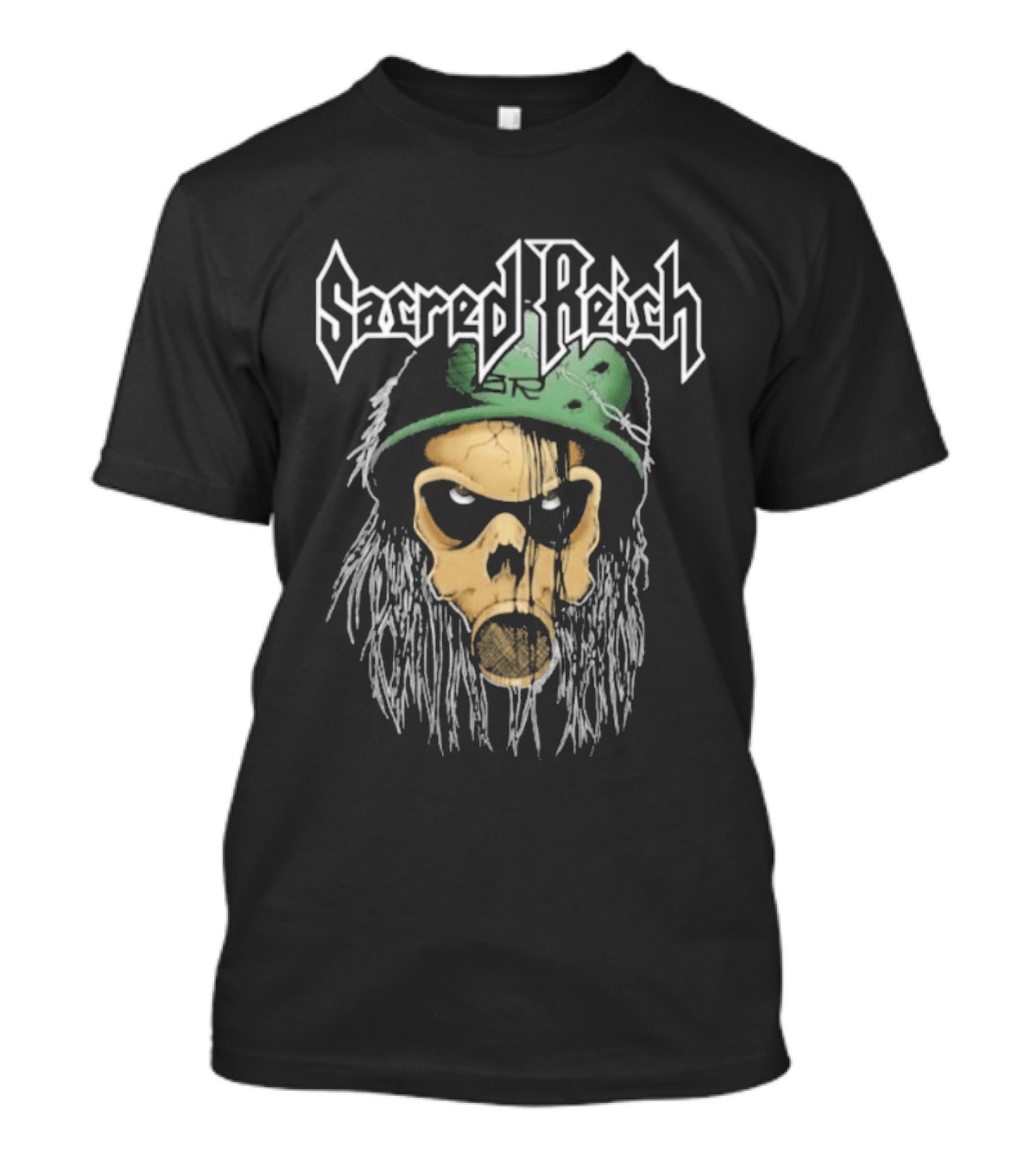 Sacred Reich OD Skull Soldier Helmet T-Shirt