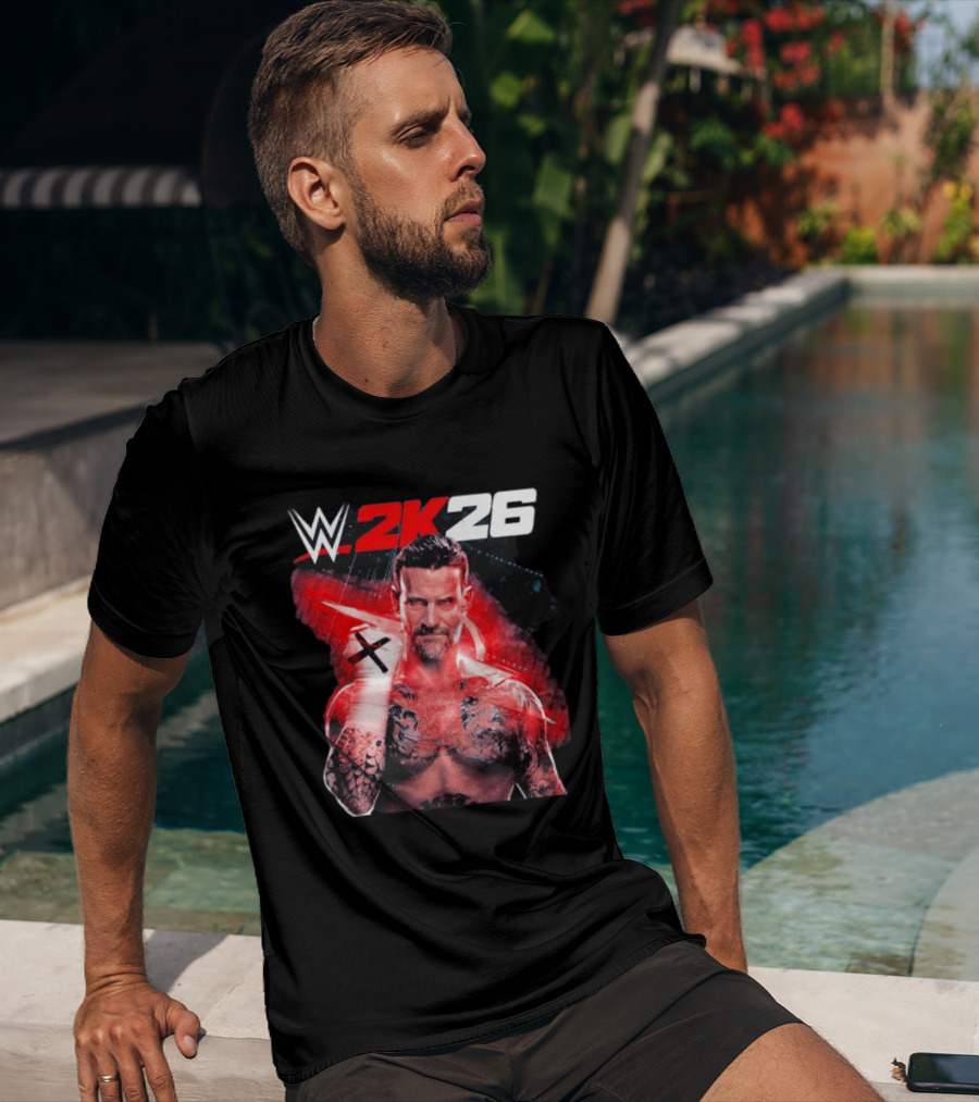 WWE 2K26 CM Punk Best In The World Cover Star Edition T-Shirt