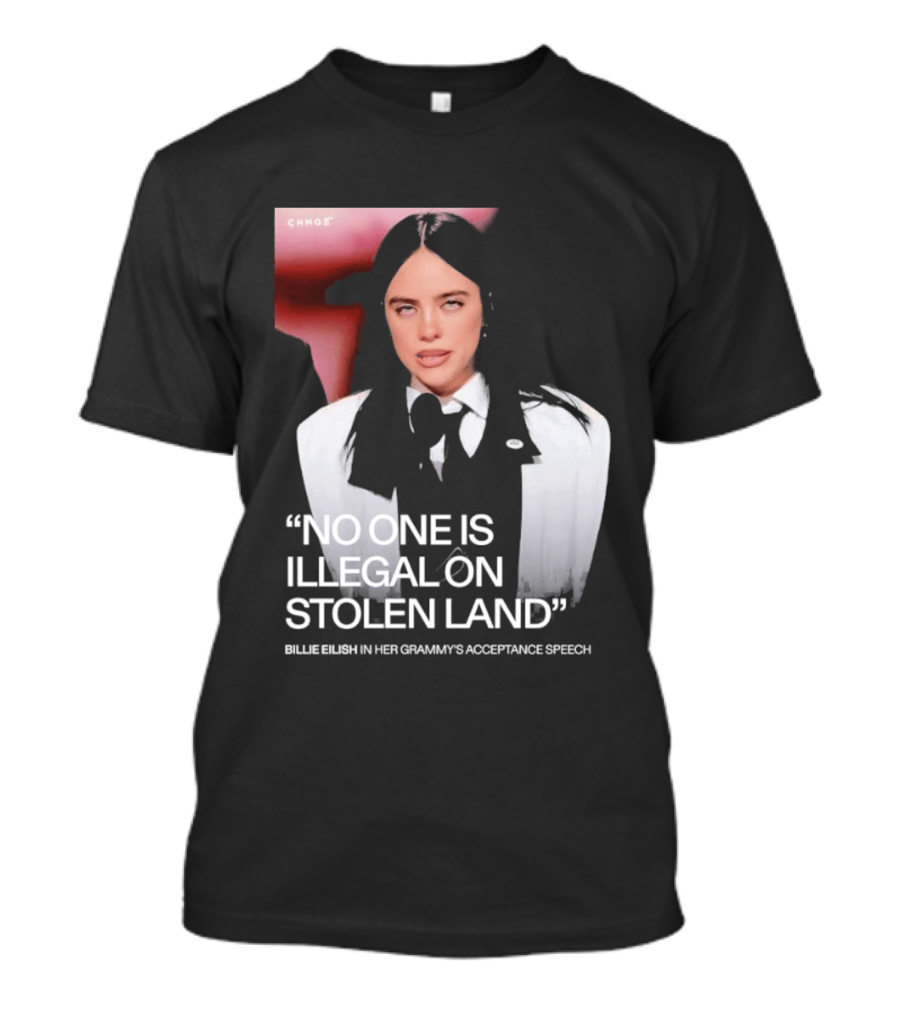No One Is Illegal On Stolen Land Billie Eilish Grammy Acceptance Speech T-Shirt