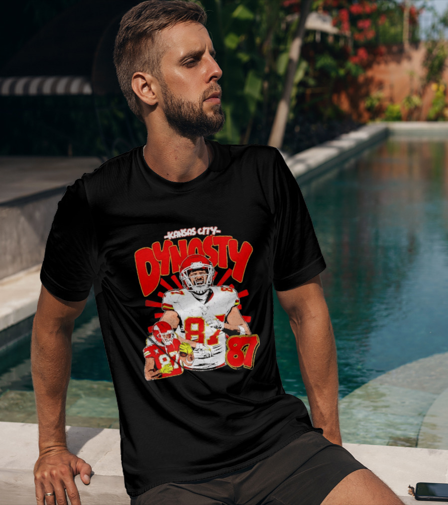 Kansas City Dynasty 87 Kelce Football Legacy T-Shirt