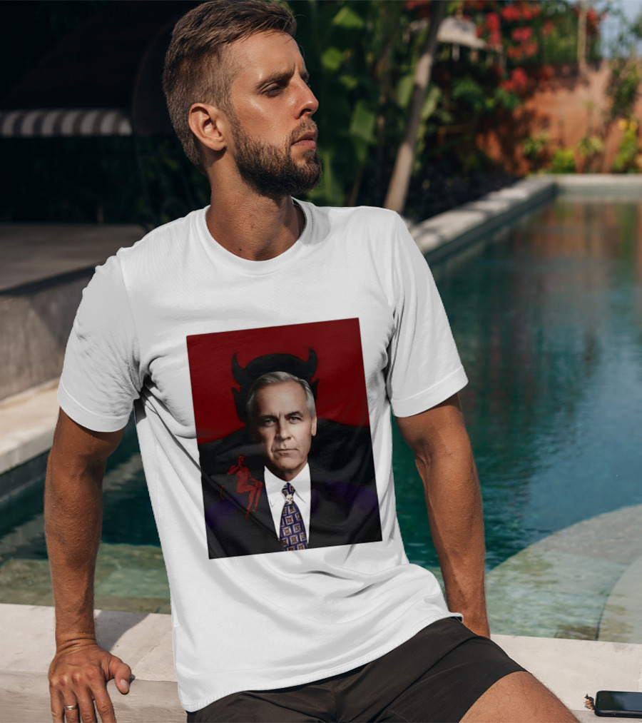 Mark Carney Devil Horns Red T-Shirt