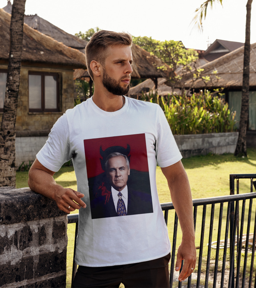 Mark Carney Devil Horns Red T-Shirt