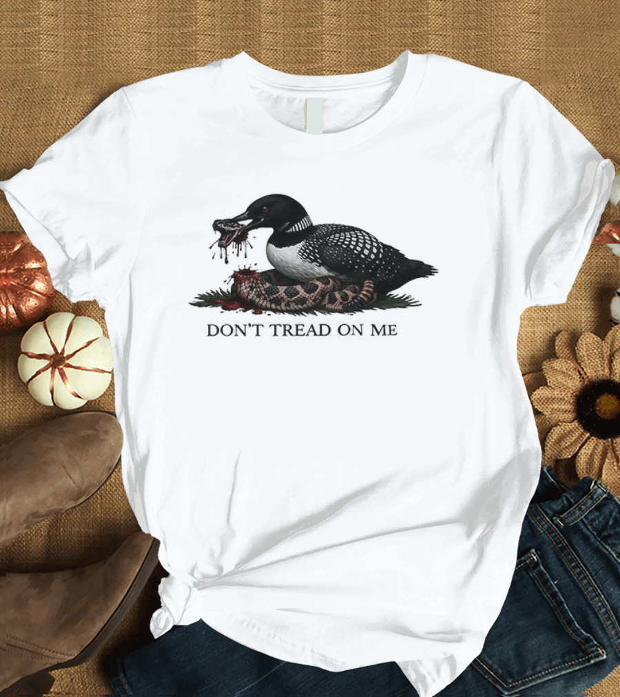 Minnesota Loon Snake Don't Tread On Me T-Shirt