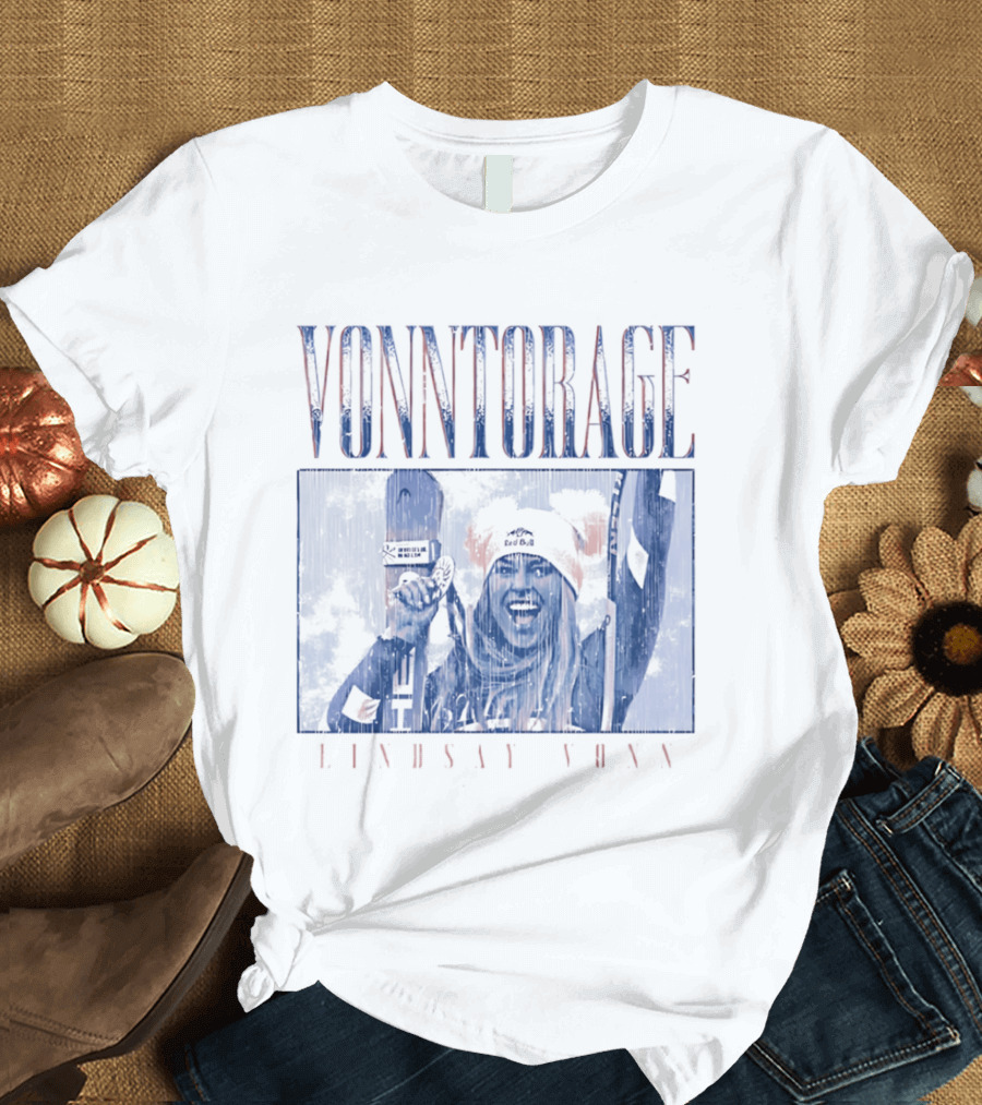 VONNtorage Lindsey Vonn Skiing Championship Fan Gear T-Shirt