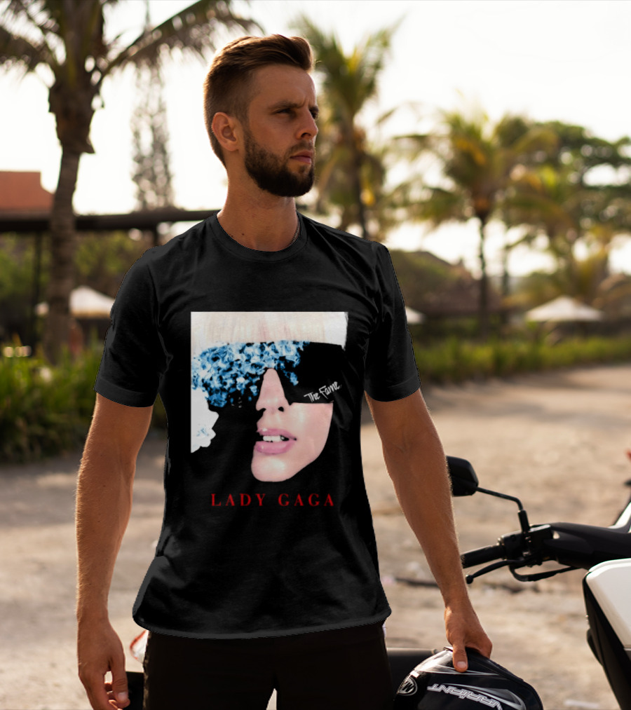 Lady Gaga The Fame Debut Album Iconic Glasses T-Shirt