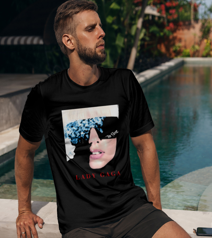 Lady Gaga The Fame Debut Album Iconic Glasses T-Shirt