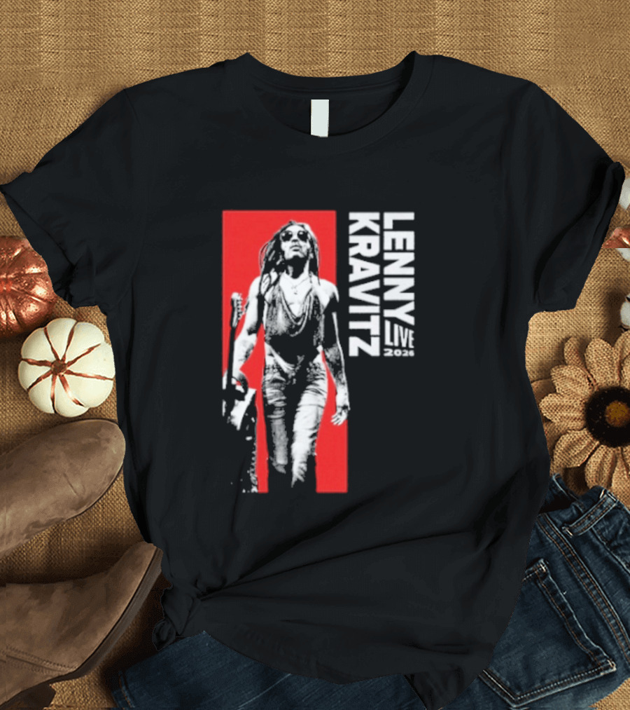 Lenny Kravitz Live 2026 Bold Red T-Shirt