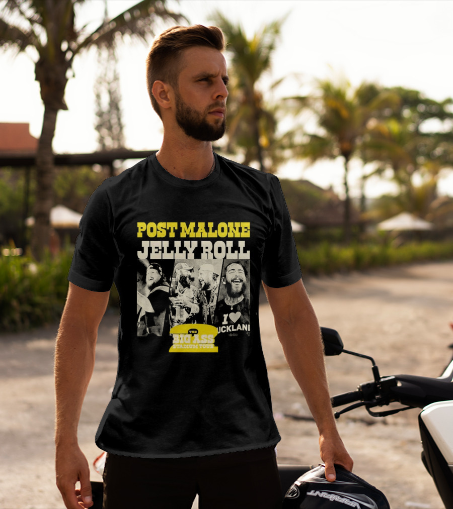 Post Malone Jelly Roll Big Ass Stadium Tour Part 2 T-Shirt