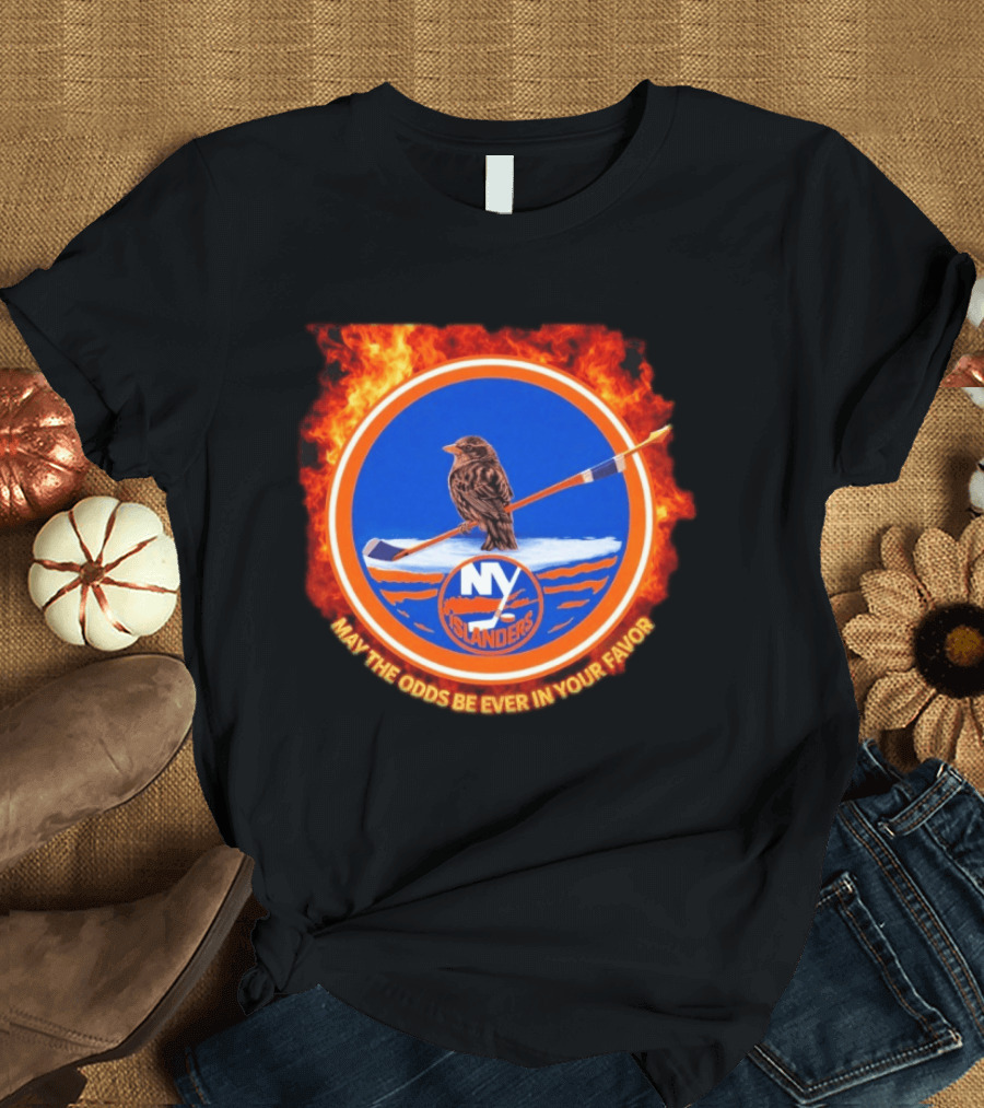 May The Odds Be Ever In Your Favor NY Islanders Rally Bird Hockey T-Shirt