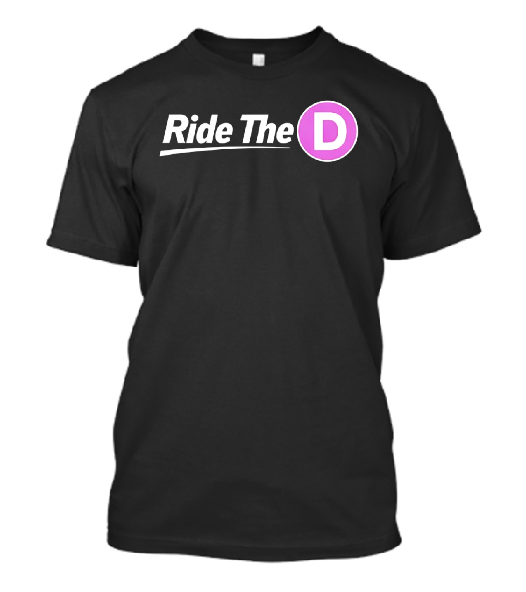 Ride The D Retro Urban Typography Bold Letter D T-Shirt