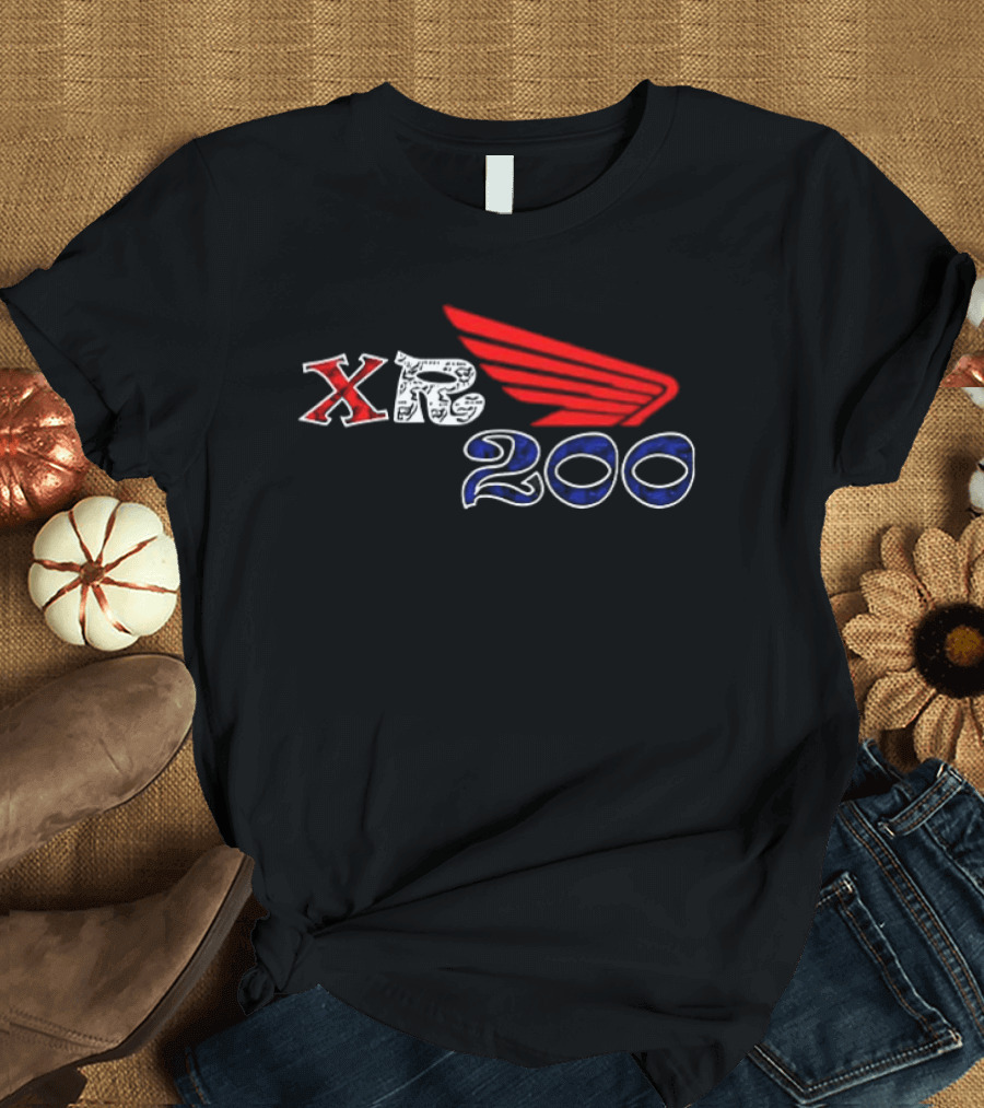Honda XR200 Red Wing Motocross Racing T-Shirt