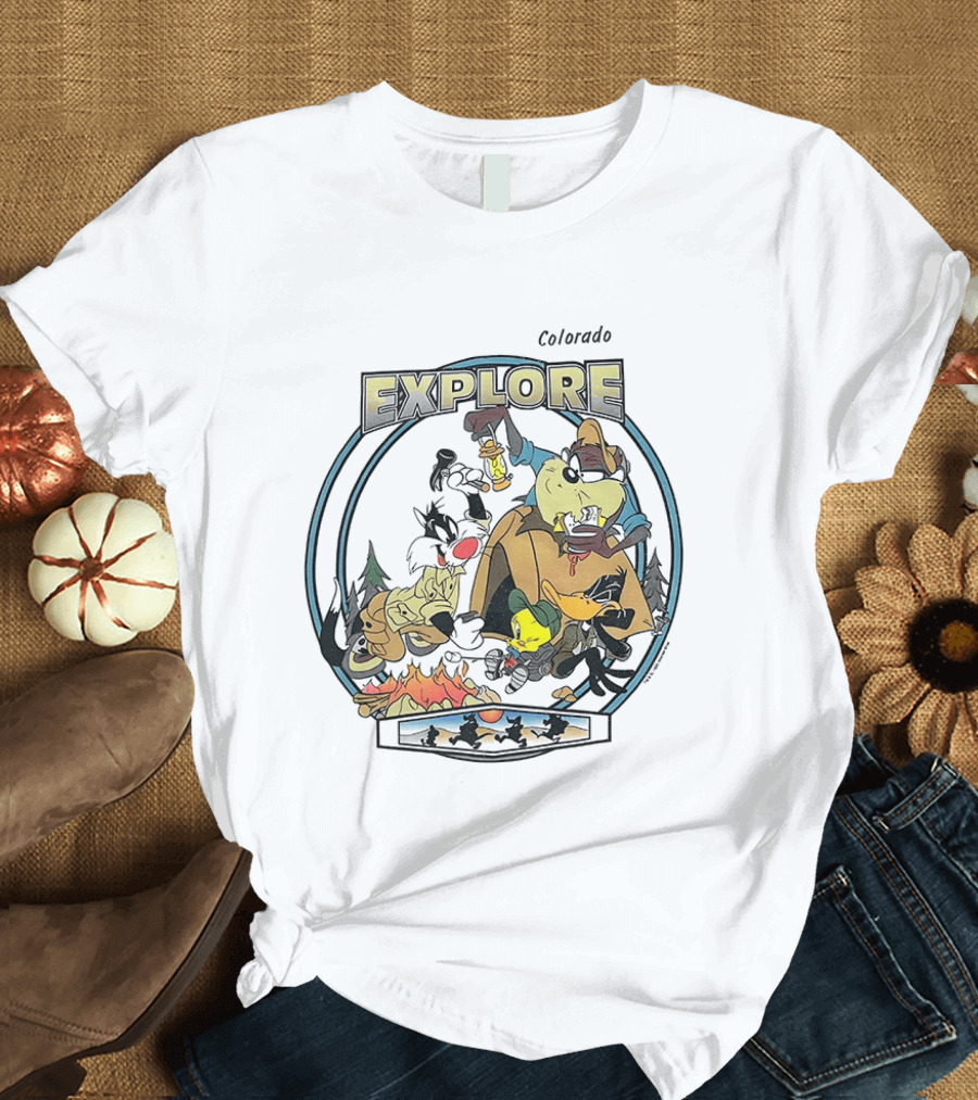 Colorado Explore Looney Tunes Camping Adventure T-Shirt