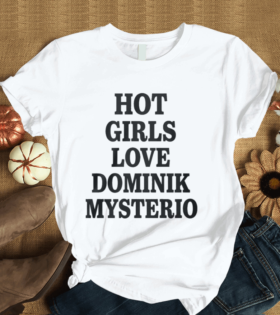 Hot Girls Love Dominik Mysterio Ladies Flowy Cropped T-Shirt