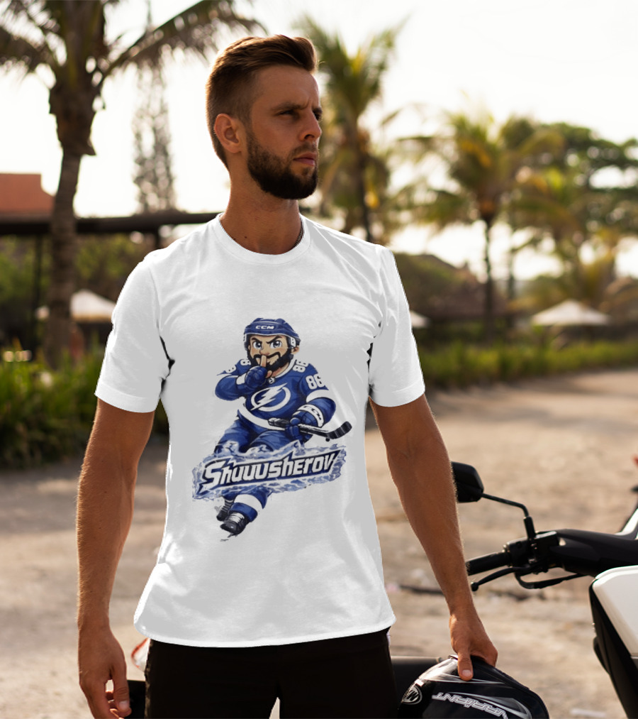 Tampa Bay Lightning Nikita Kucherov Shuuusherov Hockey Player T-Shirt