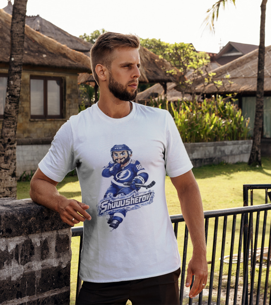 Tampa Bay Lightning Nikita Kucherov Shuuusherov Hockey Player T-Shirt