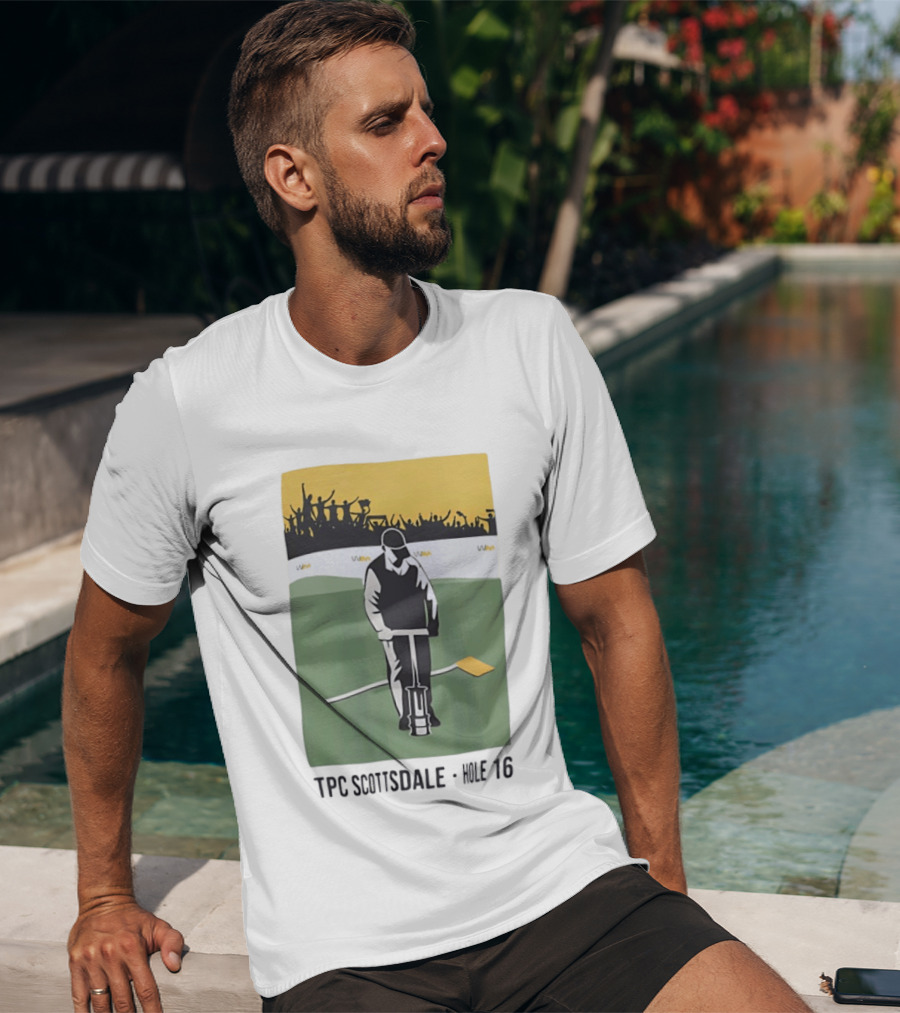 TPC Scottsdale Hole 16 Golfer Crowd Scene T-Shirt