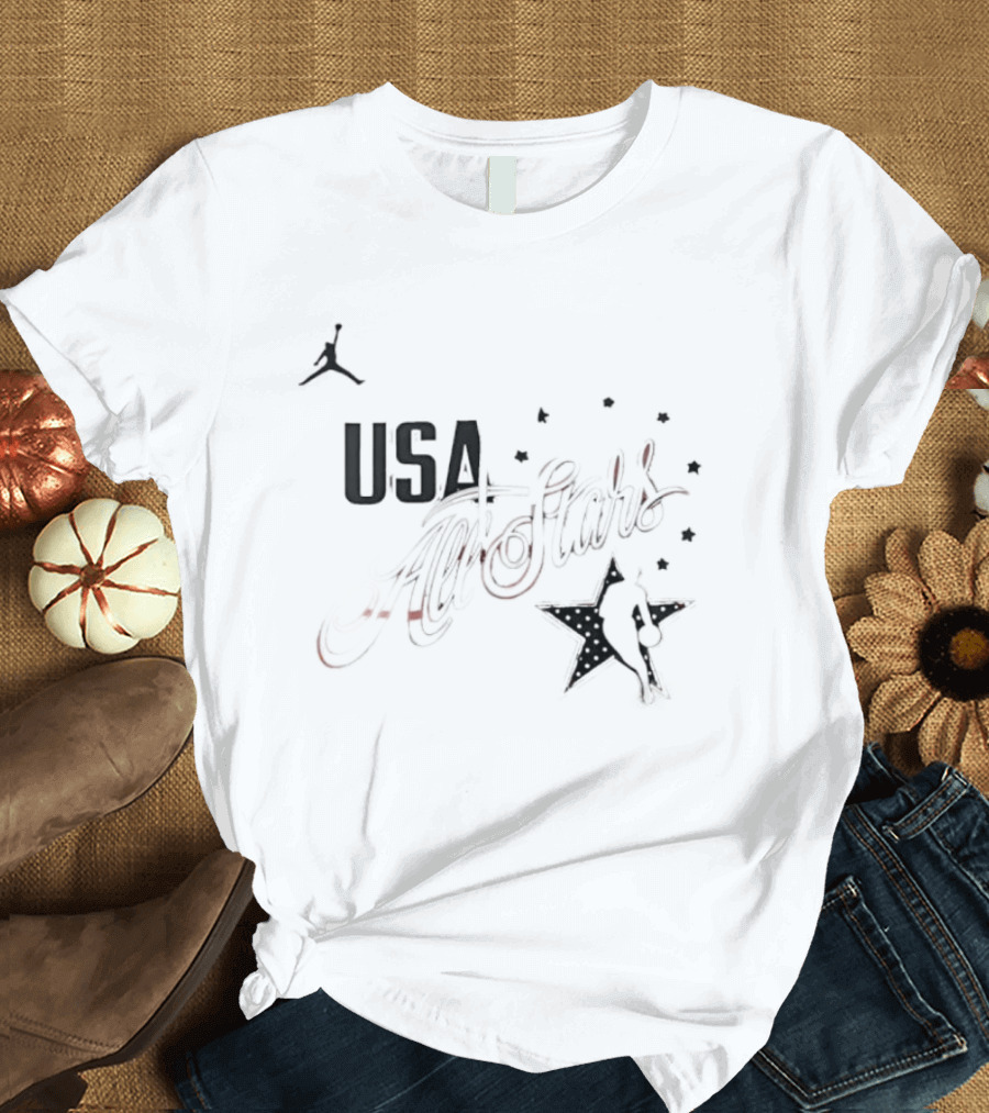 USA All Stars 2026 Basketball Jumpman Stars T-Shirt