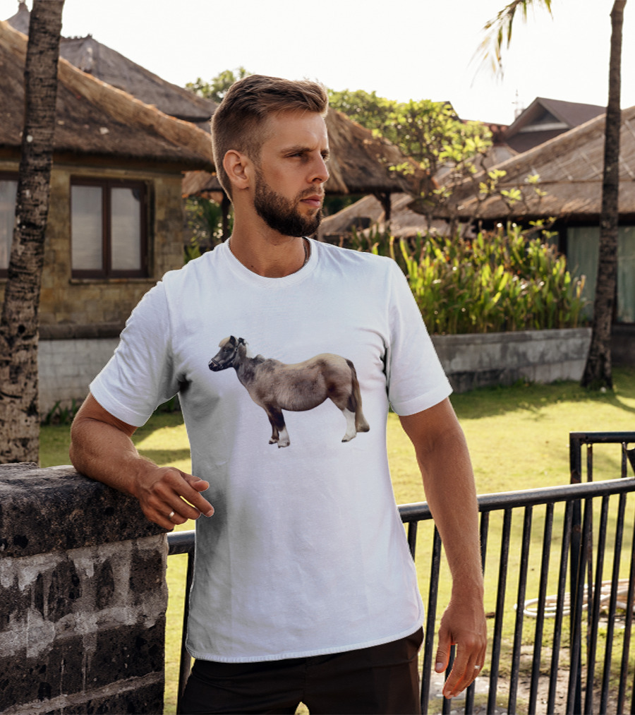 Doug Shetland Pony And Horse Hybrid Image T-Shirt