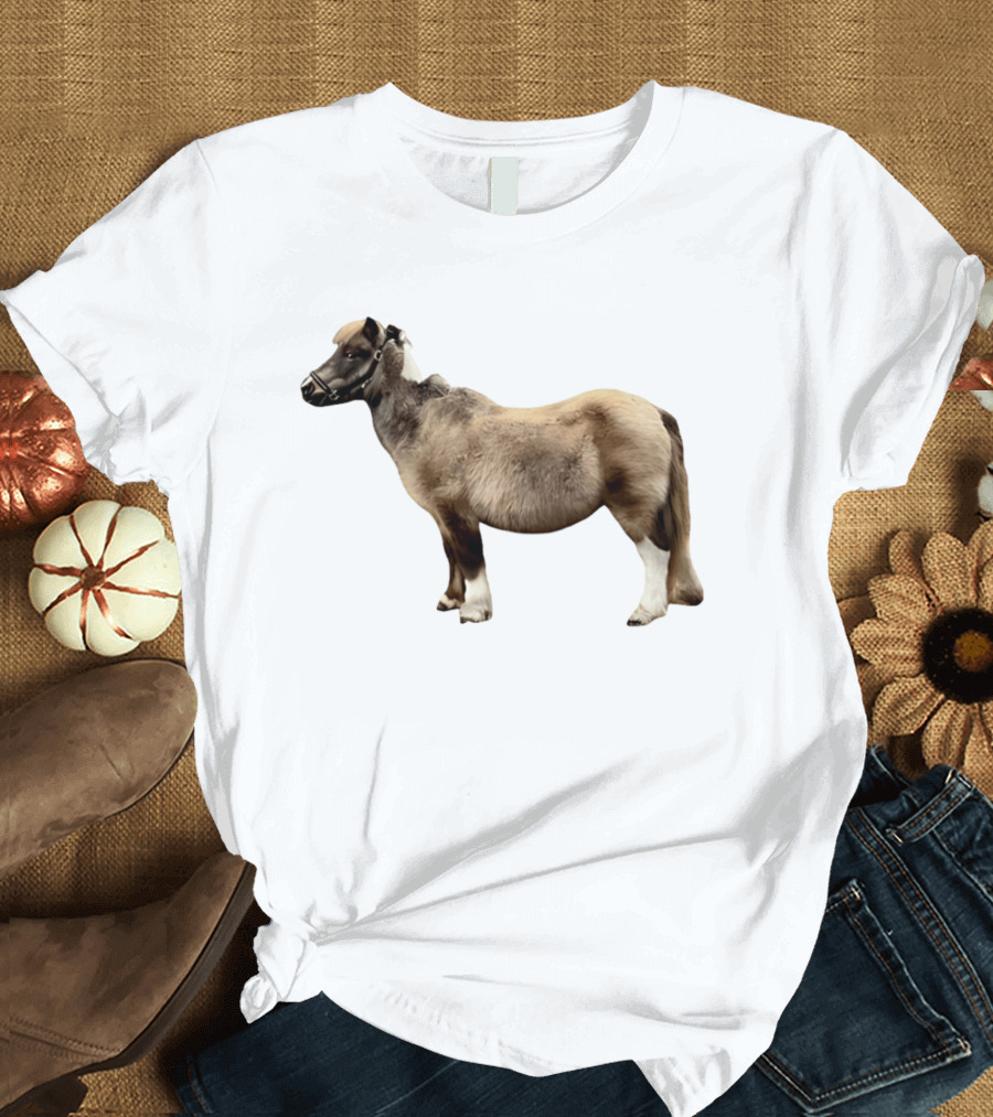 Doug Shetland Pony And Horse Hybrid Image T-Shirt