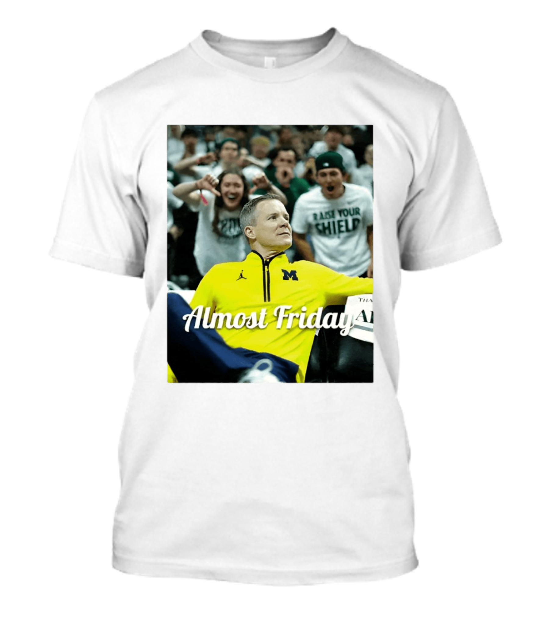Michigan Wolverines Basketball Dusty May Almost Friday 2026 T-Shirt