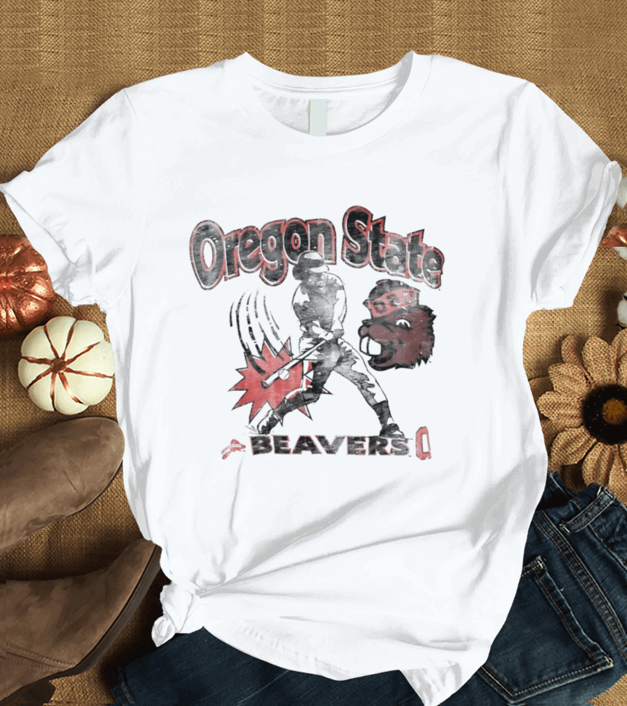 Oregon State Beavers OSU Baseball Player T-Shirt