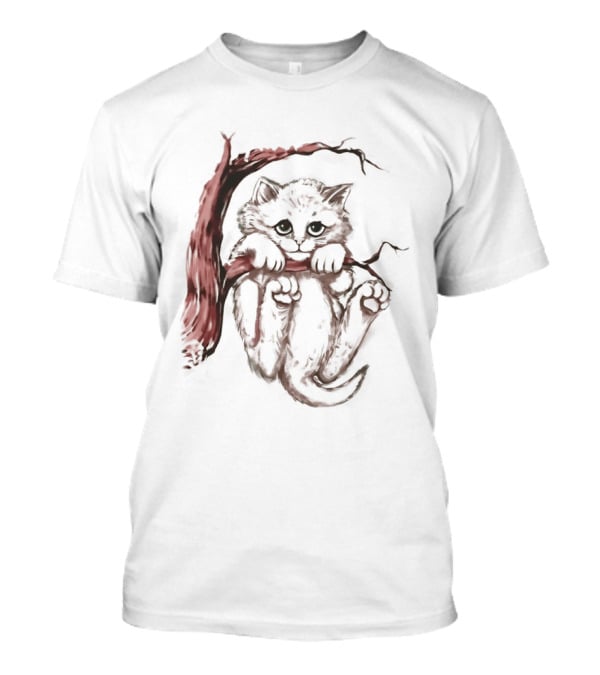 Hang In There Baby Cat On A Branch T-Shirt