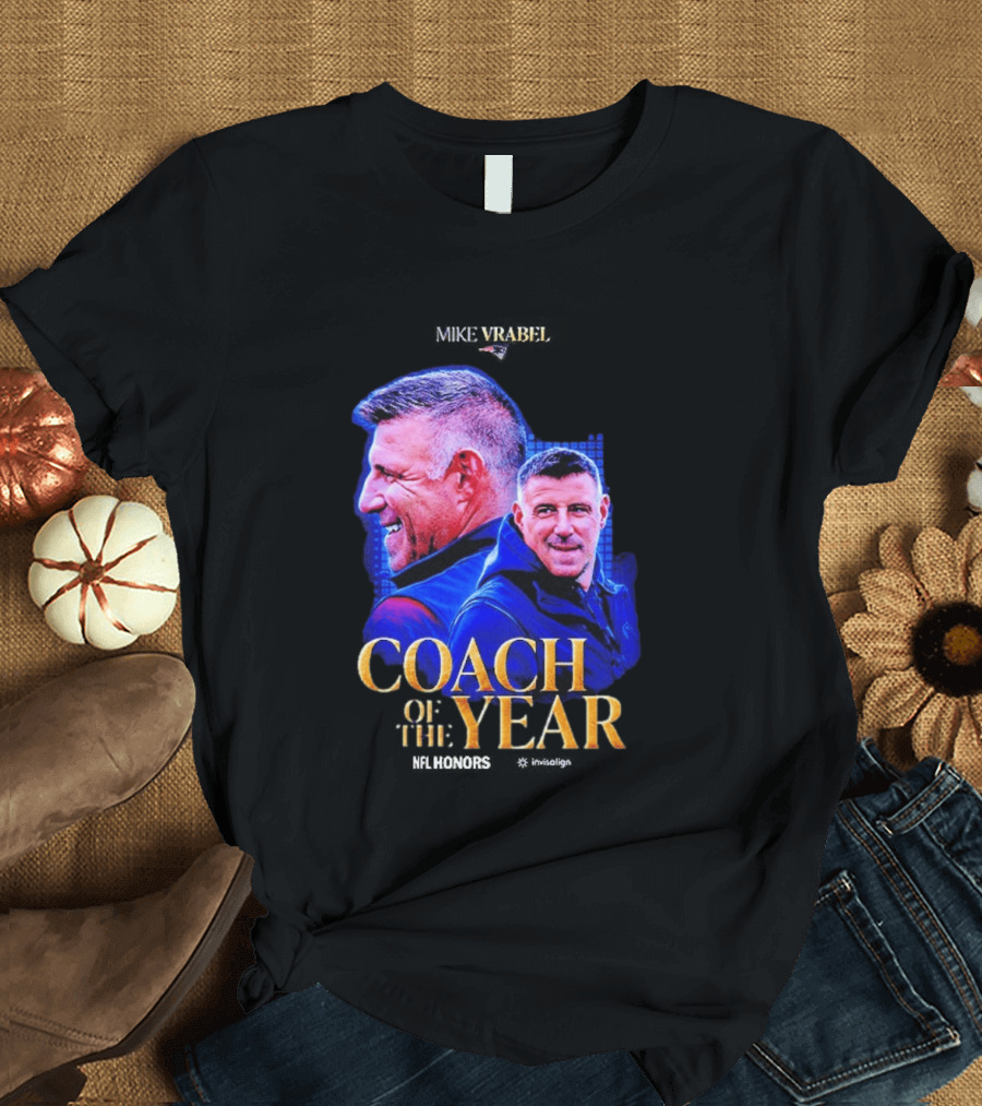 Congrats Mike Vrabel NFL Coach Of The Year 2026 T-Shirt