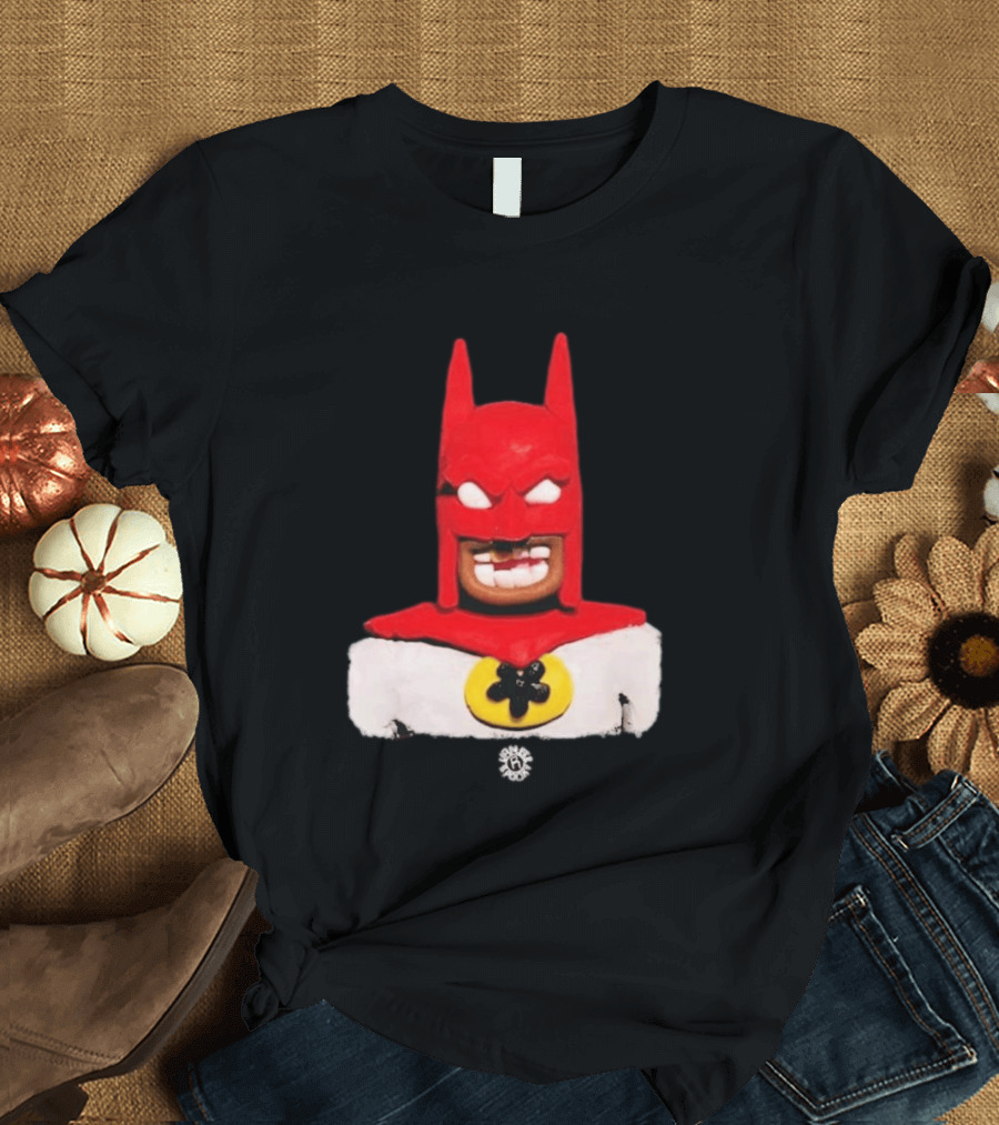 Spooky Vameee Batman Red White Figure T-Shirt