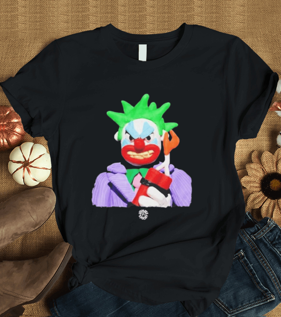 SPOOKY X VAMEEE Joker Clown Holding Dynamite T-Shirt
