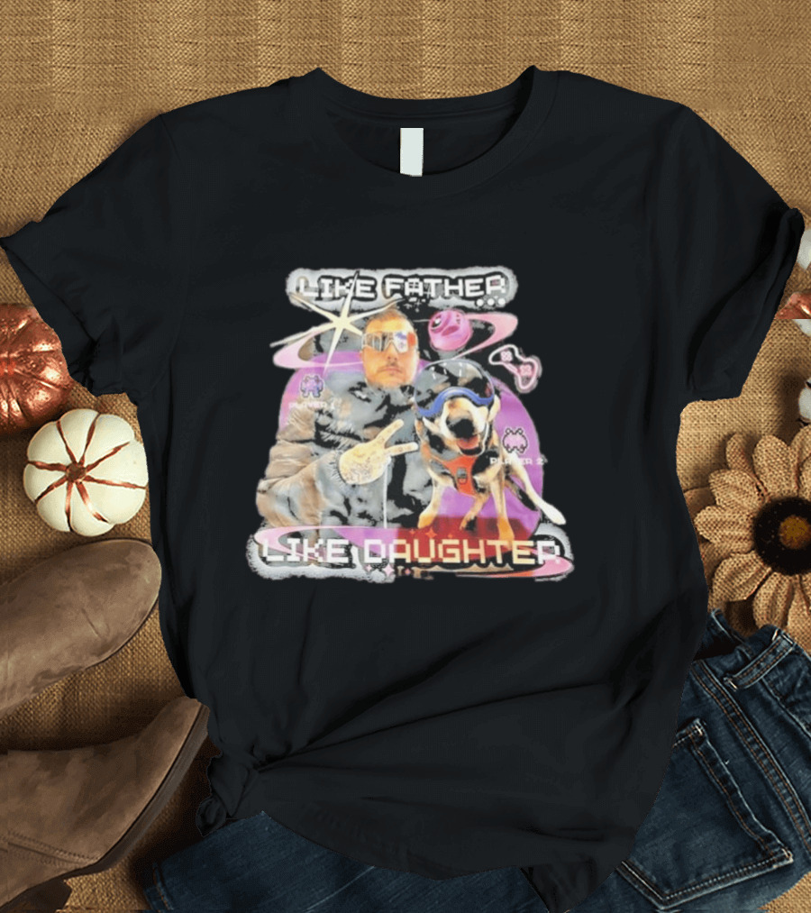 Frank Iero Like Father Like Daughter Player Two Space Adventure T-Shirt