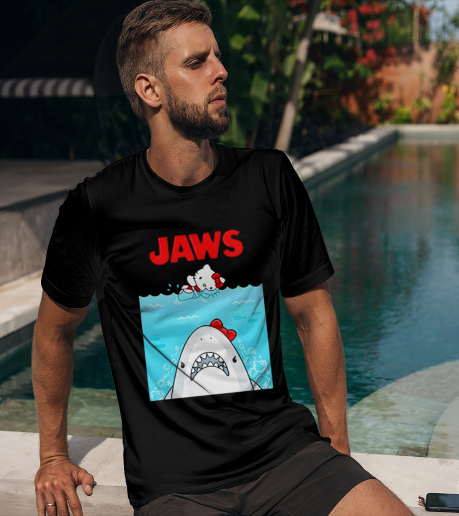 Hello Kitty Jaws Universal Studios Collaboration T-Shirt