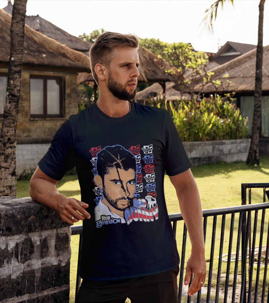 WWE Bad Bunny WWF New Generation Iconic Superstar T-Shirt
