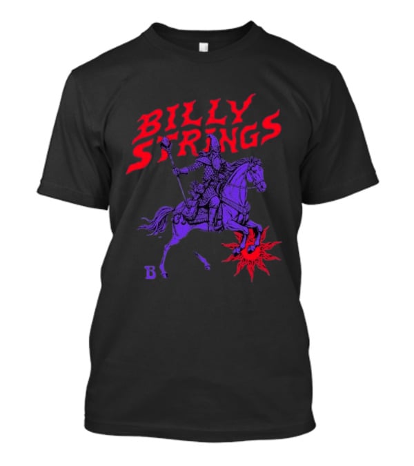 Billy Strings Winter 2026 Tour Knight's Tale Fiery Knight On Horseback T-Shirt