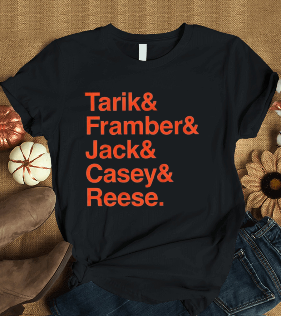 Detroit Tigers Tarik Framber Jack Casey Reese Player Names T-Shirt