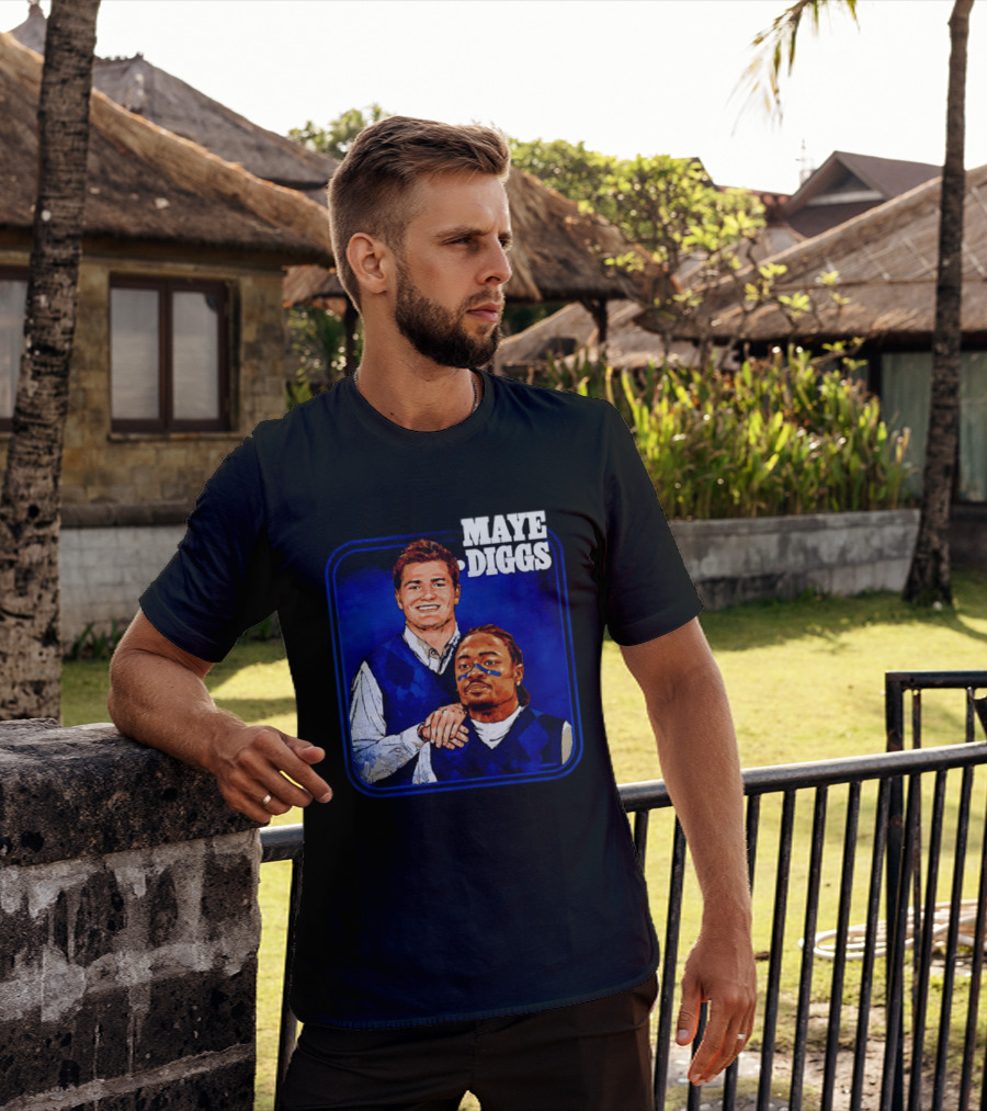 Drake Maye Stefon Diggs Step Brothers Comedy T-Shirt