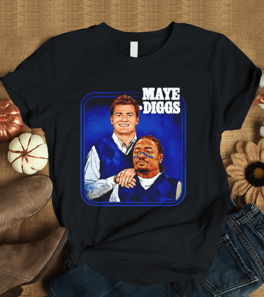 Drake Maye Stefon Diggs Step Brothers Comedy T-Shirt