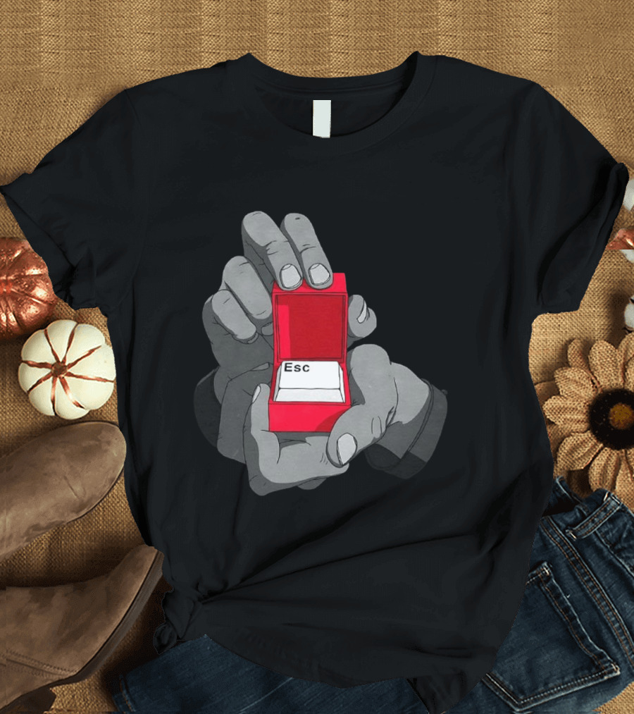 Red Box Proposal ESC Key Meme T-Shirt